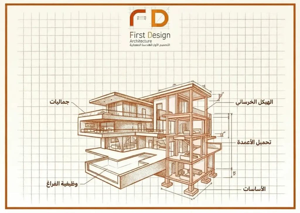 ما الفرق بين التصميم المعماري والتصميم الإنشائي