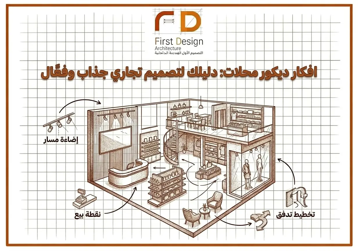 افكار ديكور محلات تصميم تجاري جذاب لزيادة الزوار والمبيعات