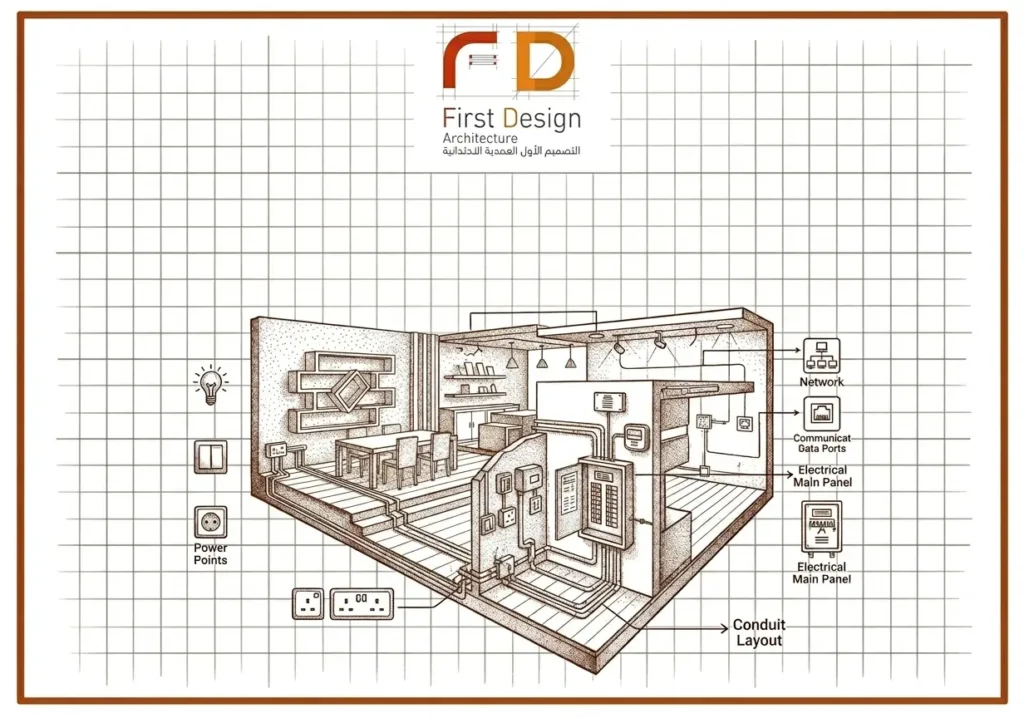 التصميم الكهربائي دليلك لنظام كهربائي آمن وفعال في مبانيك